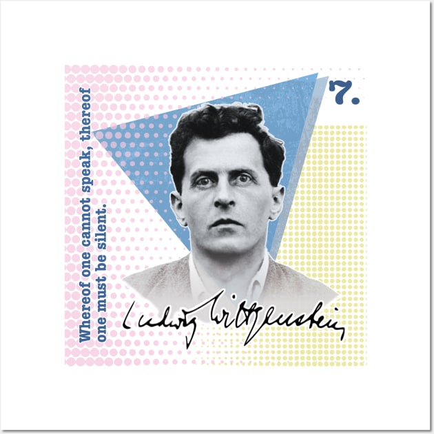 Philosophy. Ludwig Wittgenstein Wall Art by nerd-studios